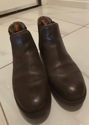 Koyu Kahverengi Deri Erkek Bot - Görsel 4