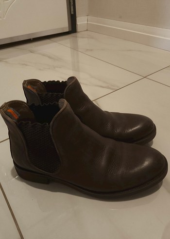 Koyu Kahverengi Deri Erkek Bot - Görsel 5