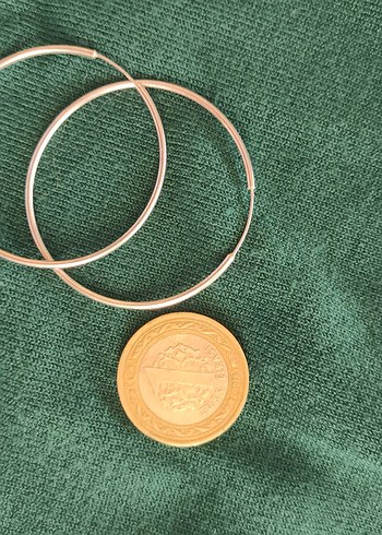 gümüş halka küpe - Görsel 2