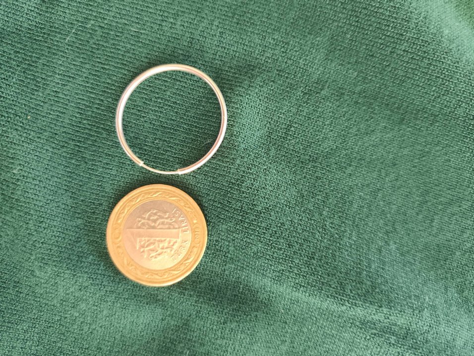 gümüş halka küpe - Görsel 3