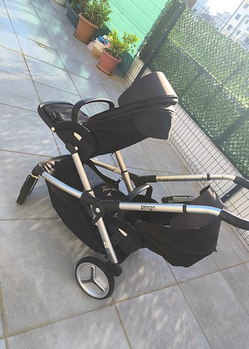 Çift Yönlü Siyah Bebek Arabası - Görsel 5