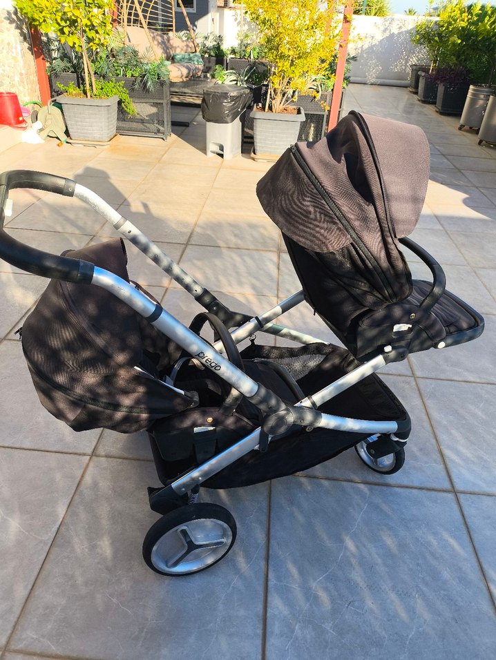 Çift Yönlü Siyah Bebek Arabası - Görsel 4