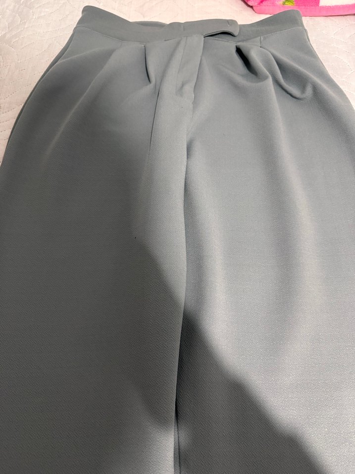 Gri Kadın Kumaş Pantolon - Görsel 2