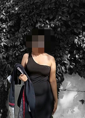 Diğer Siyah tek kollu elbise