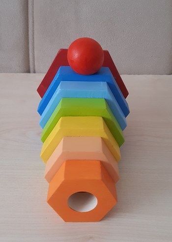 Diğer Renkli Ahşap Eğitim Oyuncağı