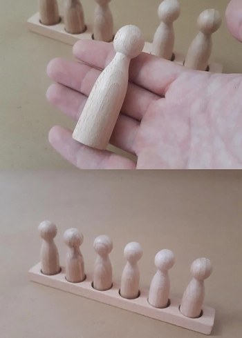 Ahşap peg bebek, Eğitici Oyuncak
