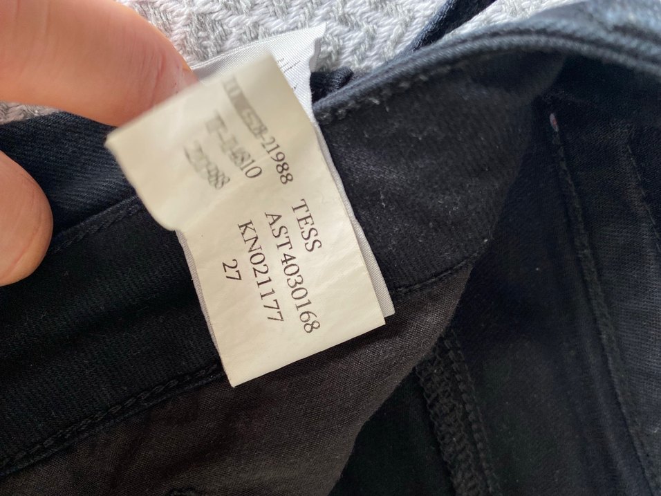 Mavi Siyah Dar Kesim Jean Pantolon — görsel 4/5