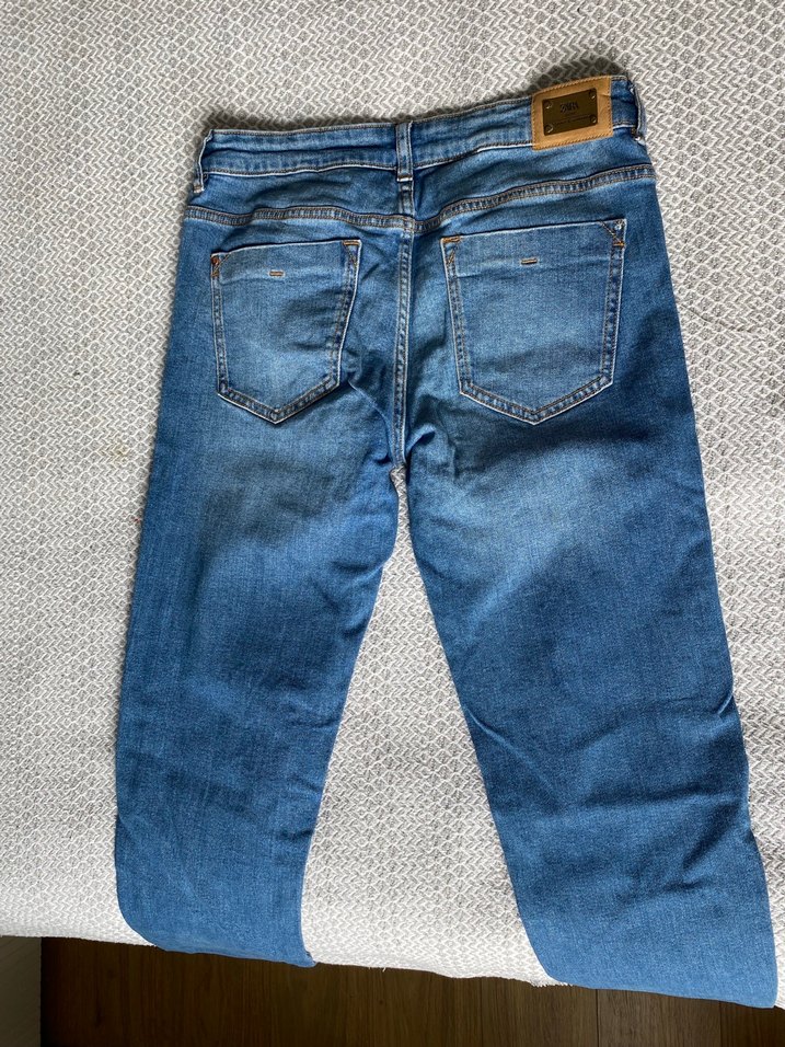 Zara Yıkamalı Dar Kesim Denim Jean — görsel 3/4