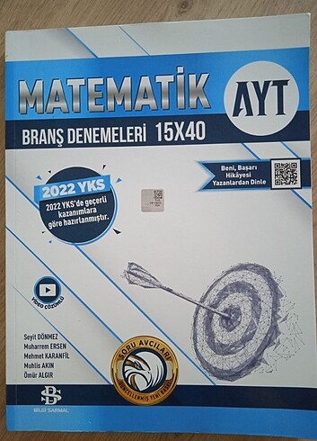 Bilgi Sarmal yayınları ayt matematik branş denemeleri