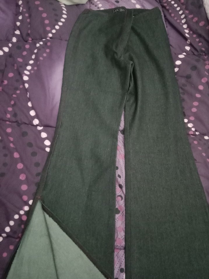 Yırtmaç Detaylı Siyah Kadın Kumaş Pantolon - Görsel 3