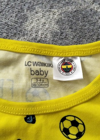 Fenerbahçe lisanslıBaskılıÇocuk tulumu 3-4 Yaş