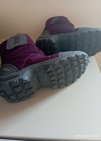 33 Beden bordo Renk Decathlon çocuk kar botu