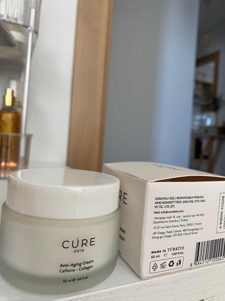 CURE Anti-Aging Krem Kafein ve Kolajen 50ml - Görsel 2