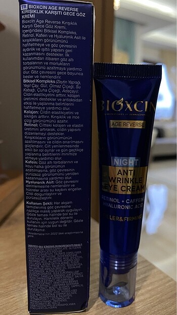Bioxcin Age Reverse Kırışıklık Karşıtı Göz Kremi 15 ML -  Retino - Görsel 2