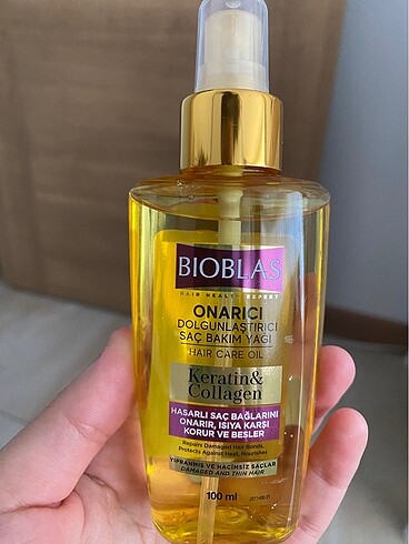 Keratin & Kolajen Onarıcı Dolgunlaştırıcı Saç Bakım Yağı 100 Ml - Görsel 3