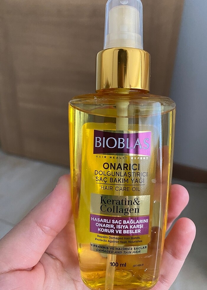 Keratin & Kolajen Onarıcı Dolgunlaştırıcı Saç Bakım Yağı 100 Ml - Görsel 3