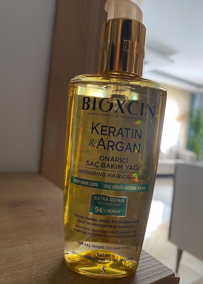 Bioxcin Keratin & Argan Onarıcı Saç Bakım Yağı 150 ml - Yıpranmı - Görsel 2
