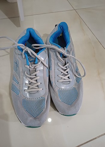 Mavi Gri Bağcıklı Erkek Spor Ayakkabı - Görsel 3