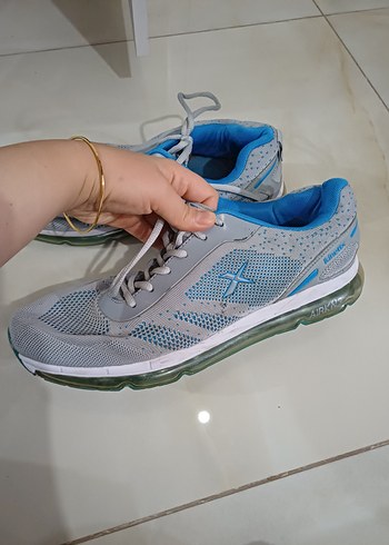 Mavi Gri Bağcıklı Erkek Spor Ayakkabı - Görsel 2