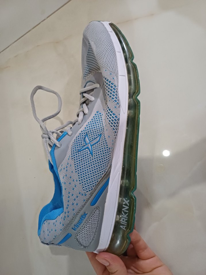 Mavi Gri Bağcıklı Erkek Spor Ayakkabı - Görsel 4