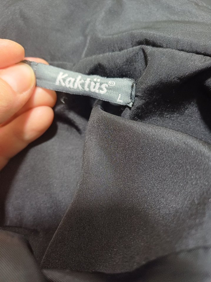 Siyah Kadın trençkot yağmurluk - Görsel 4