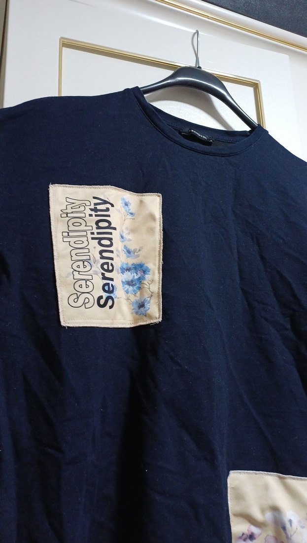 Lacivert Kadın Sweatshirt - Görsel 4