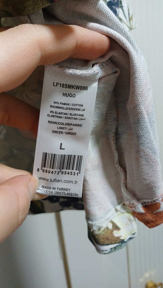 Çiçek Desenli Kısa Kollu Erkek Polo Tişört - Görsel 3