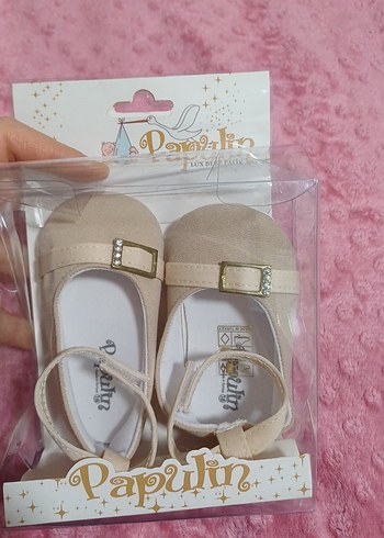 Kız Çocuk Bej Tokalı Ayakkabı - Görsel 6