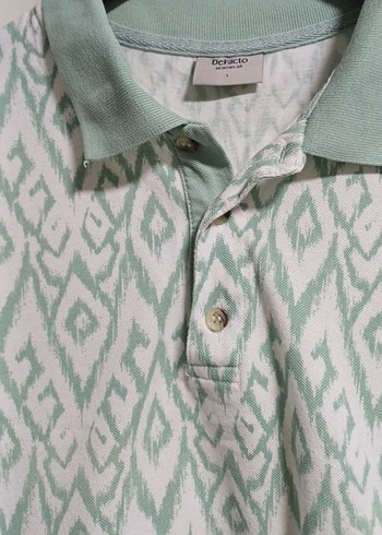 Erkek Bohem Gevşek Kesim Polo Tişört - Görsel 2