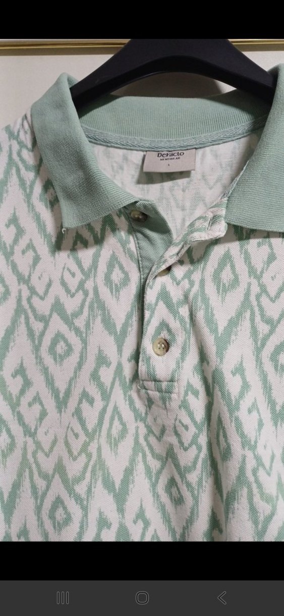 Erkek Bohem Gevşek Kesim Polo Tişört - Görsel 2