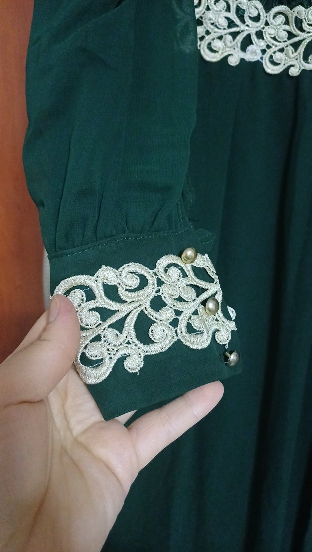 yesil elbise - Görsel 4