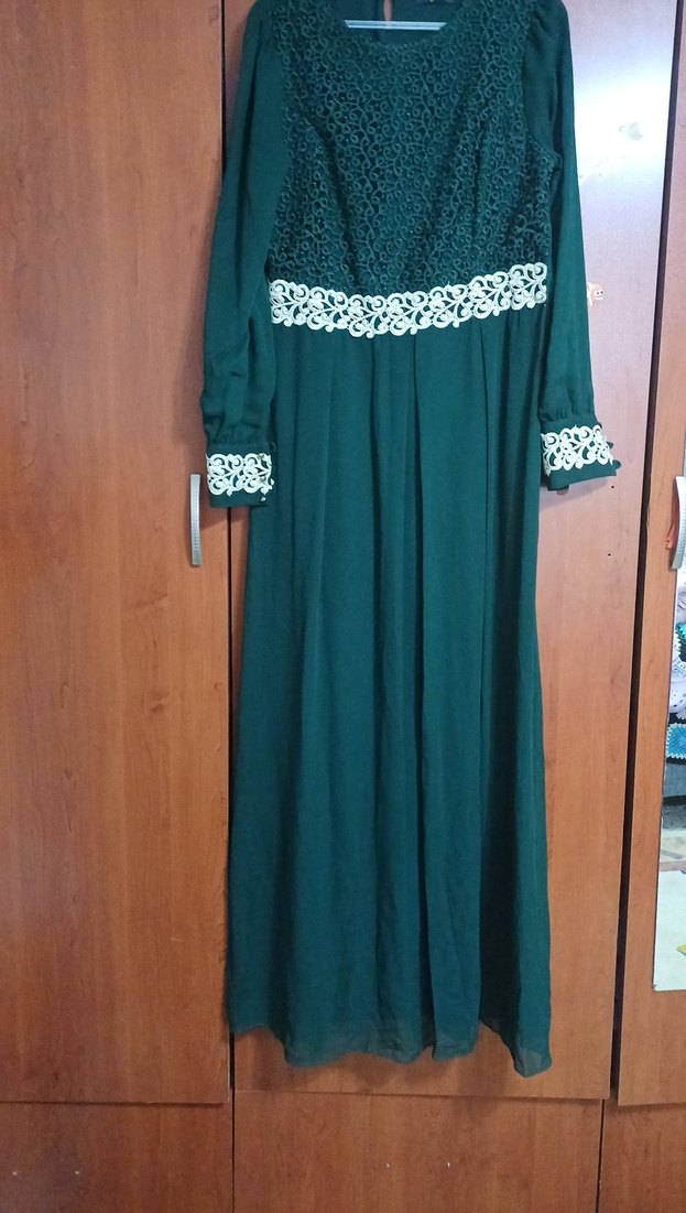 yesil elbise - Görsel 5