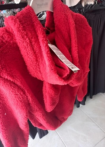 Kapüşonlu polar mont - Görsel 2