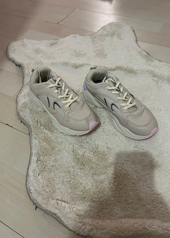 37 Beden ten rengi Renk Bej Pastel Kadın Spor Ayakkabı