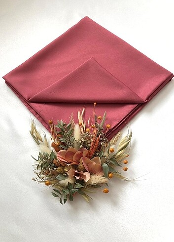 Twill Pembe Eşarp 