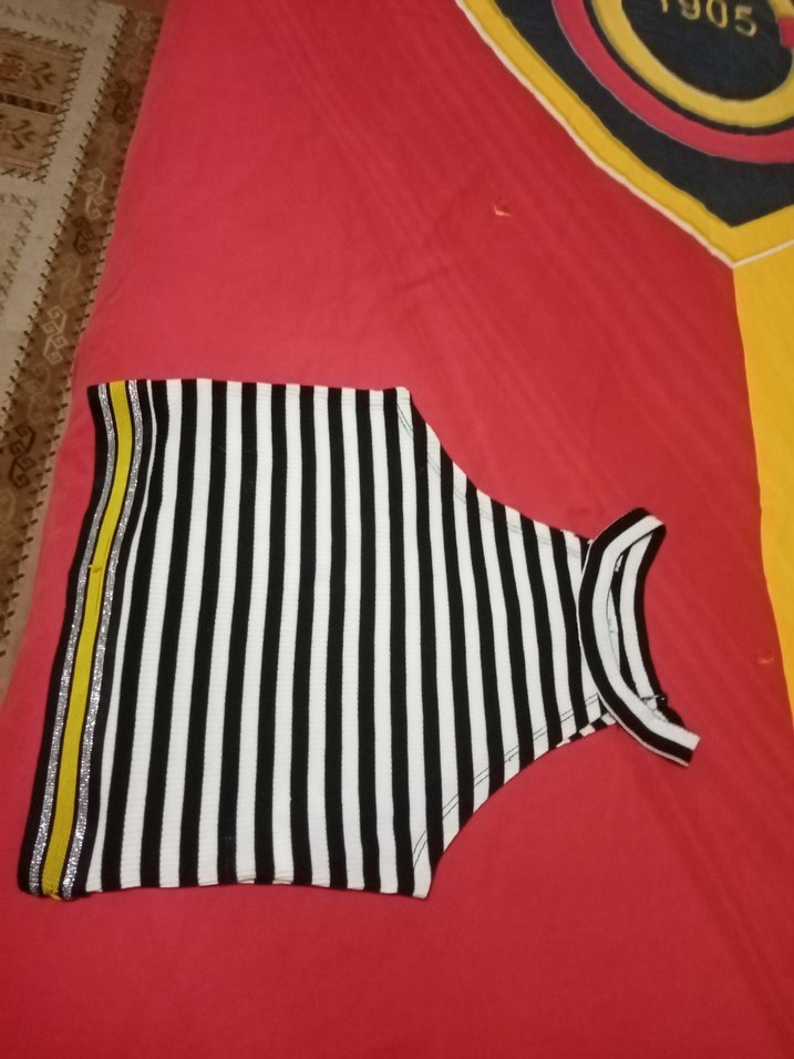 Sarı Çizgili Çocuk Atlet - Görsel 4