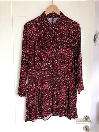 Zara Zara Leopar Elbise