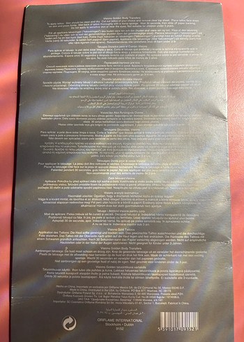 Parlak Altın geçici dövme - Görsel 3