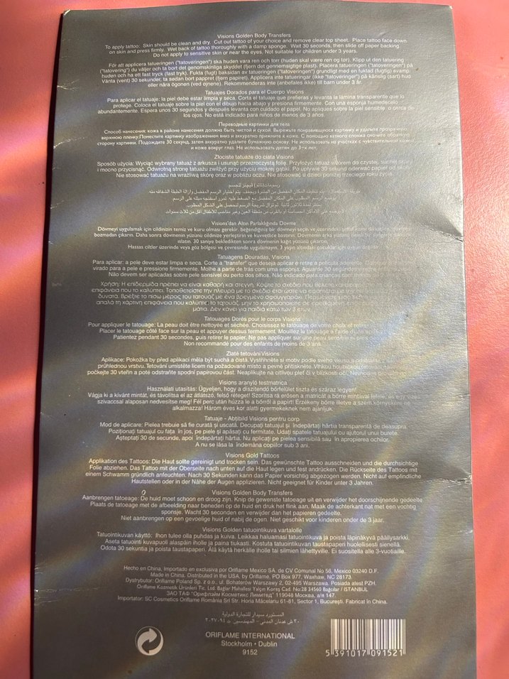 Parlak Altın geçici dövme - Görsel 3