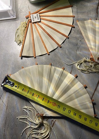 Beyaz mini Yelpaze - Görsel 3