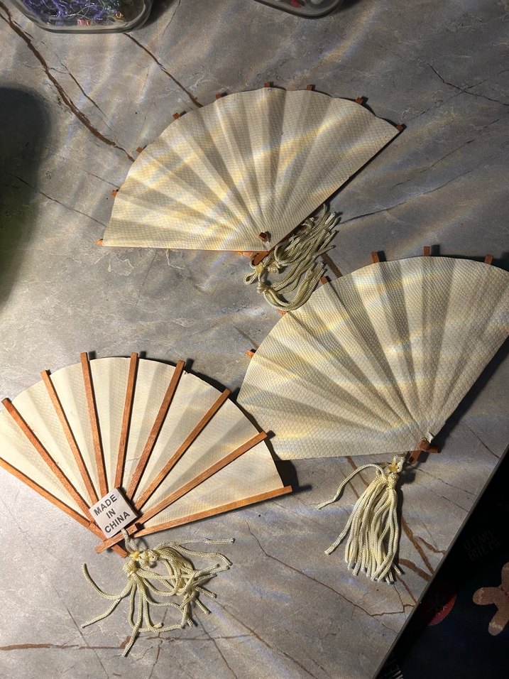 Beyaz mini Yelpaze - Görsel 2