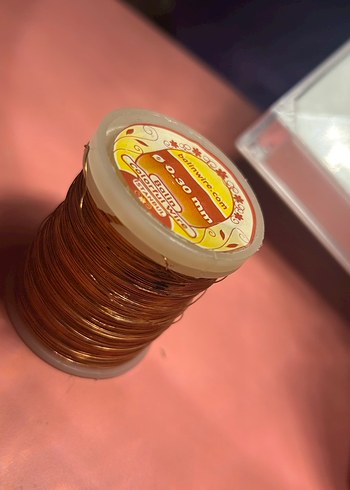 Parlak Altın Renkli bakır Tel Makara - Görsel 2