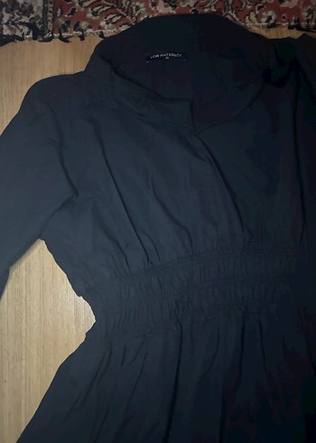 Siyah elbise büzgü detay - Görsel 3