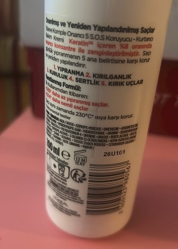 L'Oréal Elseve Komple Onarıcı 5 Bakım Kremi 300 ml - Görsel 3