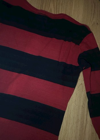 Çizgili Uzun Kollu Triko Kadın Kazak - Görsel 5