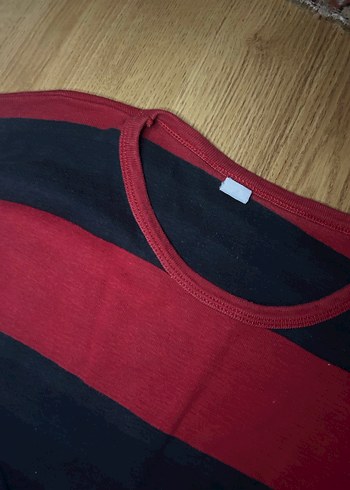 Çizgili Uzun Kollu Triko Kadın Kazak - Görsel 3