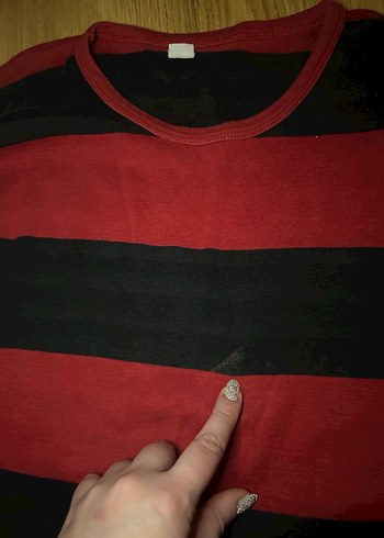 Çizgili Uzun Kollu Triko Kadın Kazak - Görsel 4