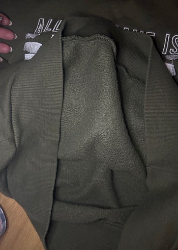 Haki Kadın Sweatshirt - Görsel 7