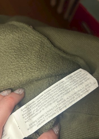 Haki Kadın Sweatshirt - Görsel 8