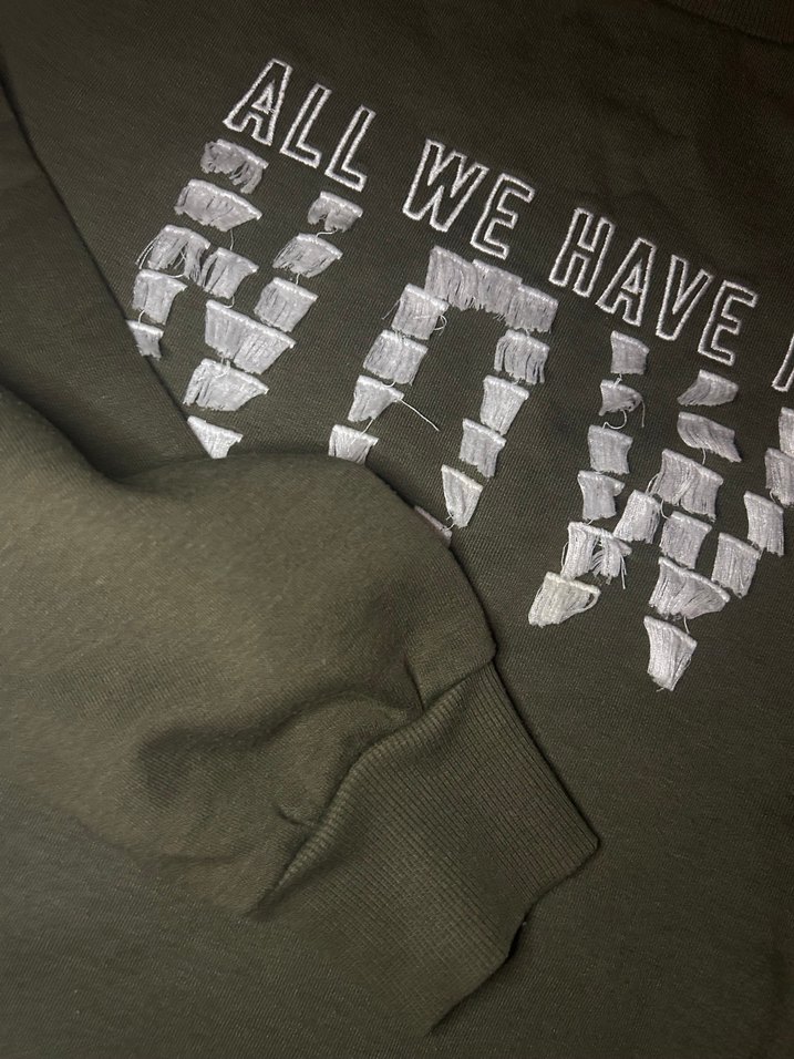 Haki Kadın Sweatshirt - Görsel 3